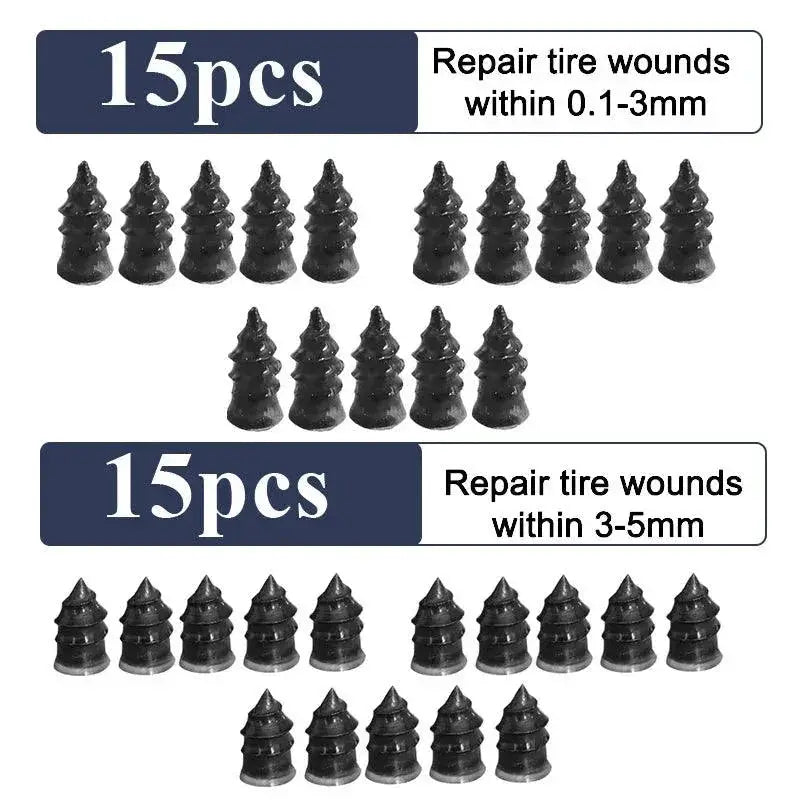 Car Tire Repair Nail Set Universal Vehicle Puncture Tool Kit