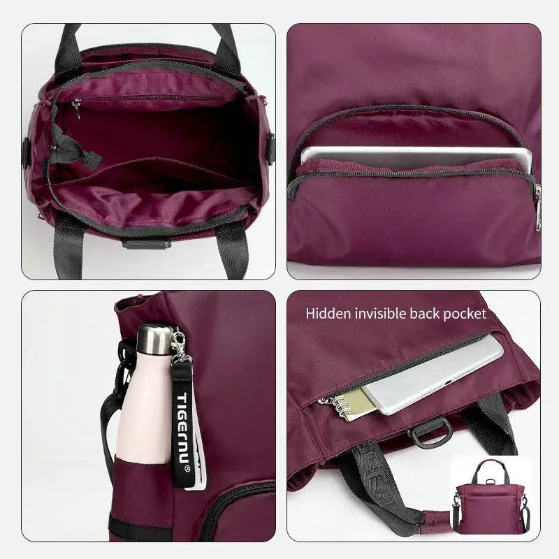 Versatile Three In One Womens Backpack Tote Shoulder Bag