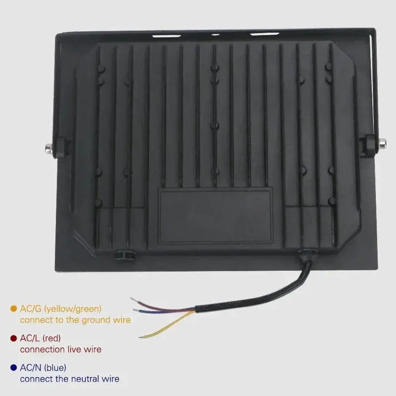 Outdoor LED Black Garden Floodlights Stylish Lighting