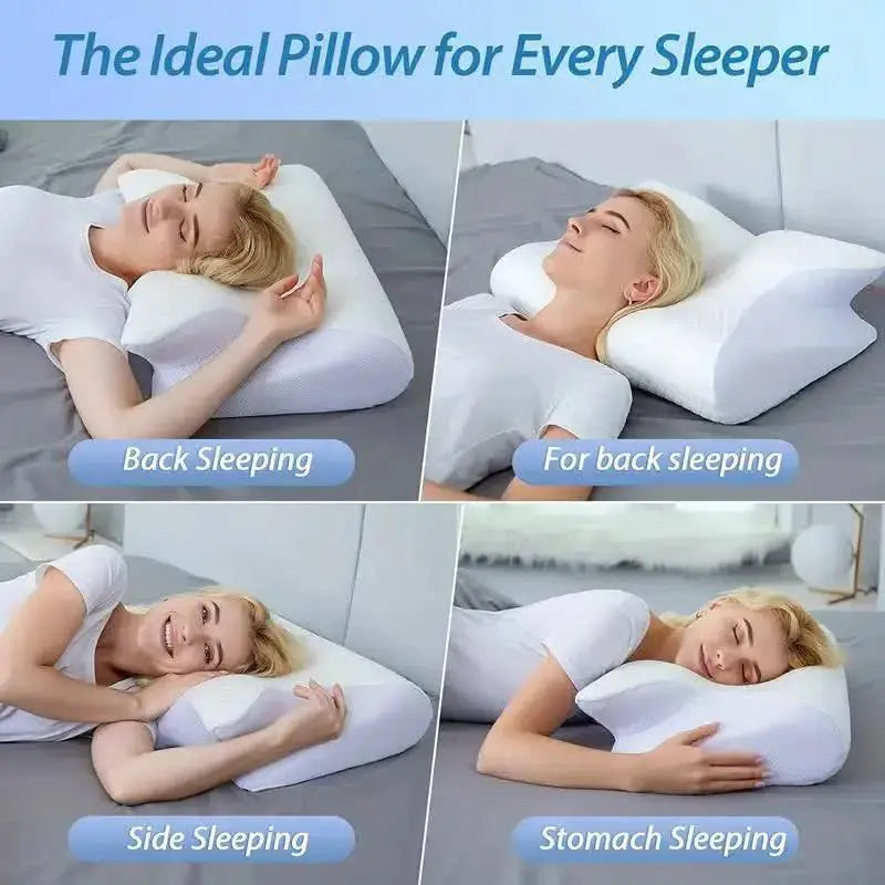 Memory Foam Neck Support Pillow For Superior Sleep Comfort