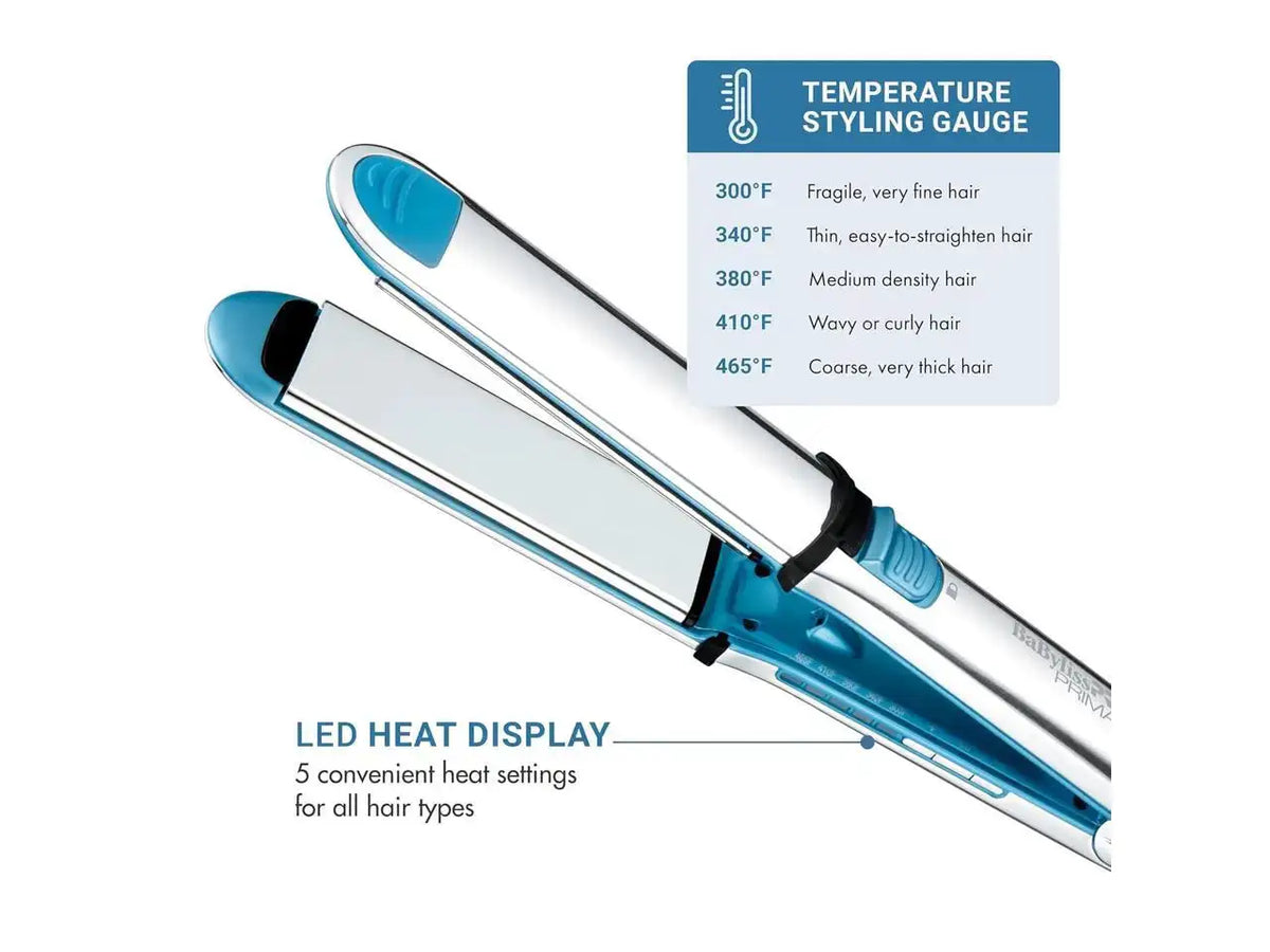 BaBylissPRO Nano Titanium™ 1 1/2" Prima Stainless Steel Styling Iron, BNT3300TUC