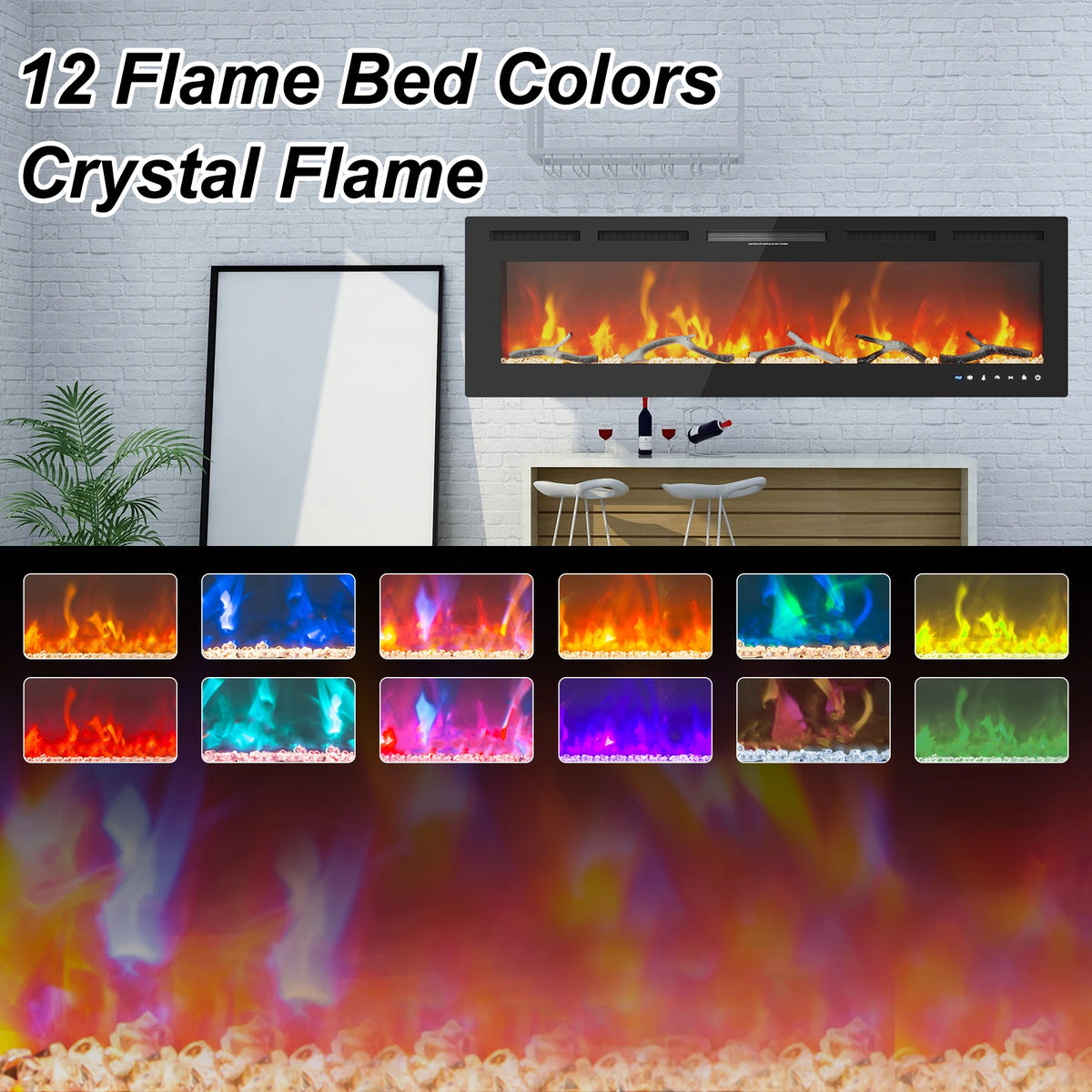 Electric LED Room Heater