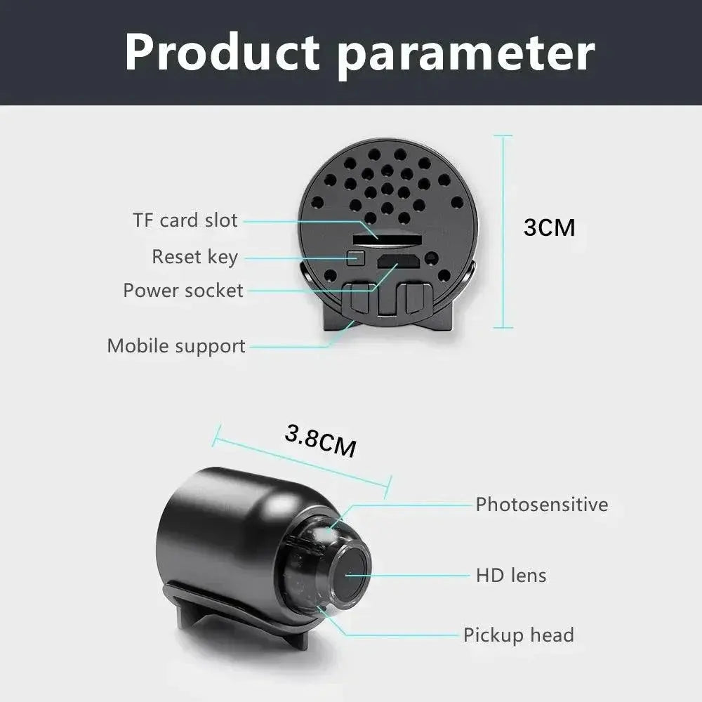 Mini WiFi Baby Monitor Secure Indoor Surveillance Camera
