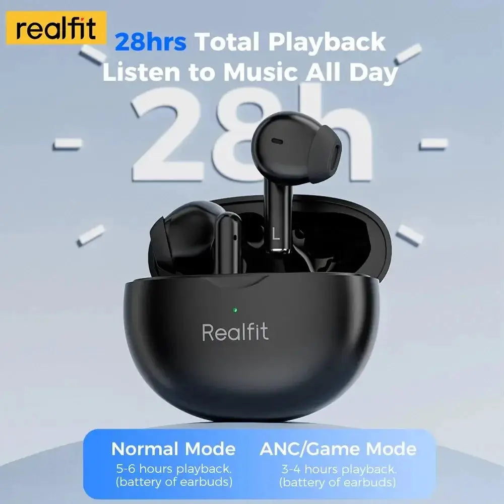 Realfit F2 Pro ANC Bluetooth Earphones Superb Bass Wireless