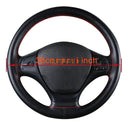Soft Fiber Leather Steering Wheel Cover Set Universal Fit