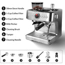 Espresso Coffee Machine, Built-in Coffee Grinder, Grind