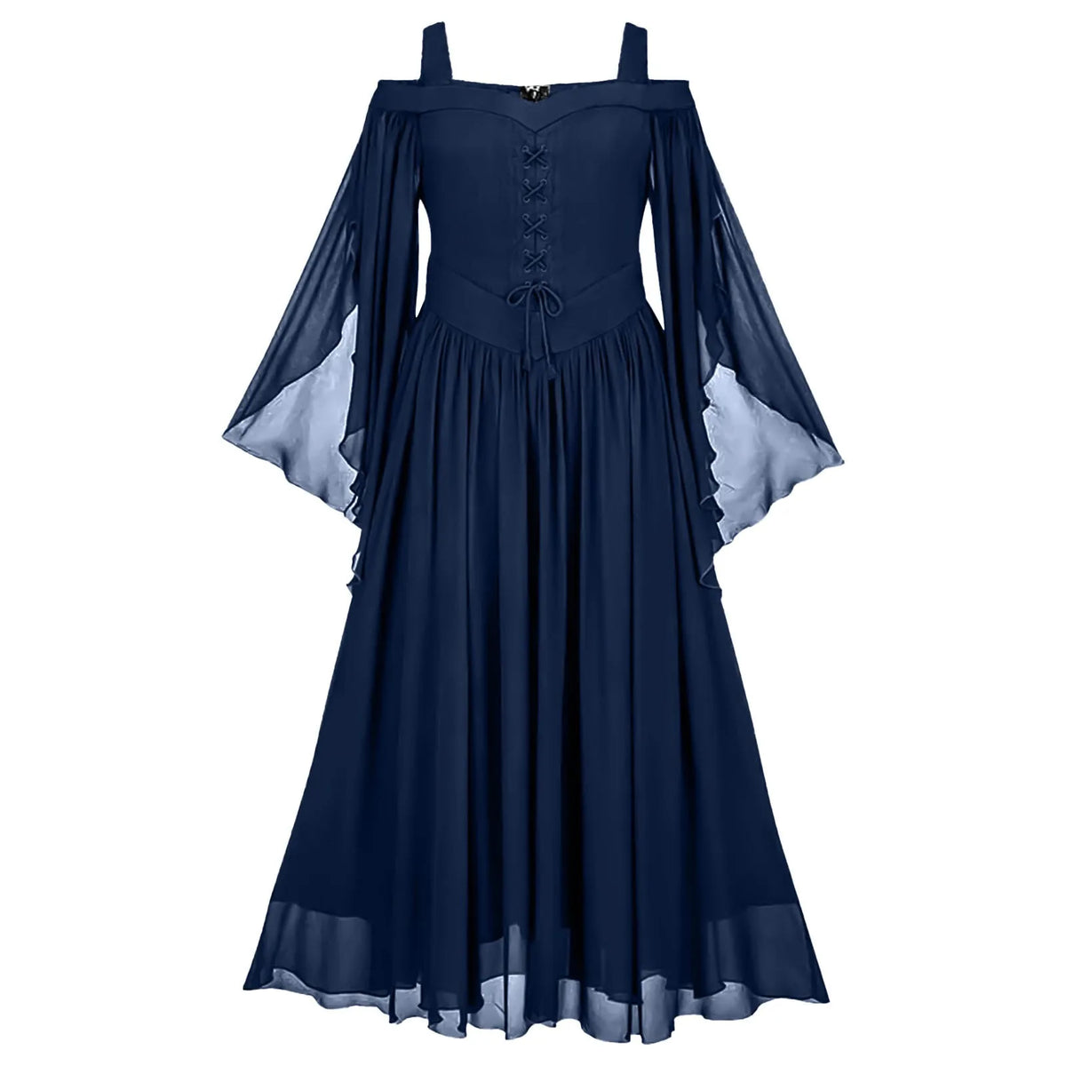 Medieval Cold Shoulder Corset Dress