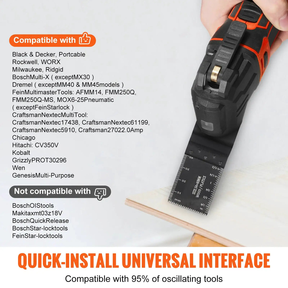 Pack Oscillating Saw Blades — product view 2