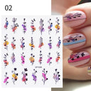 Succulent Blossom Nail Art Decals Blooming 3D Beauty Kit