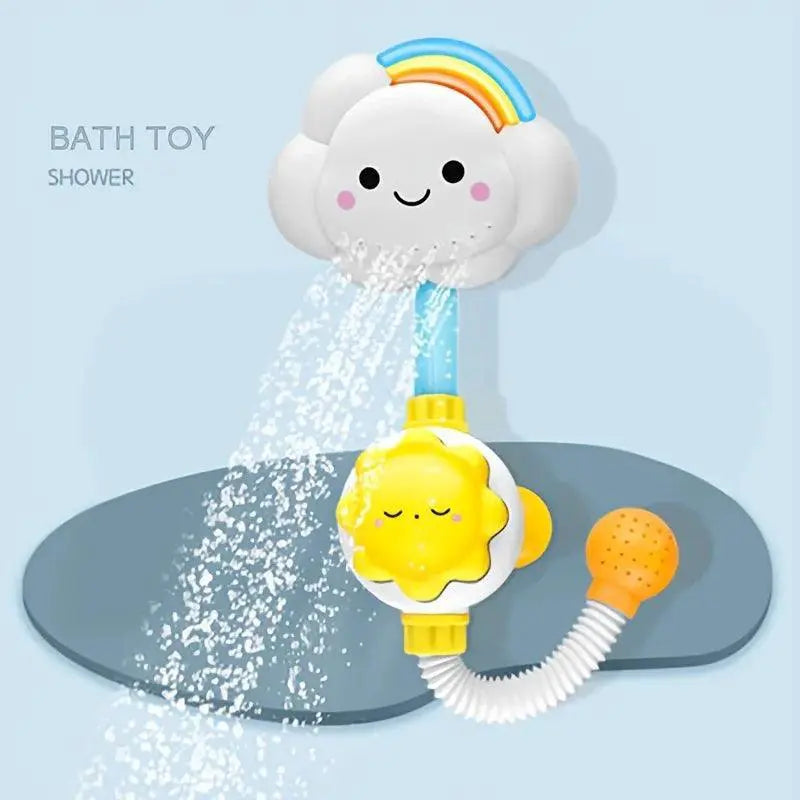 Cute Clouds And Flowers Bath Toy For Interactive Water Fun