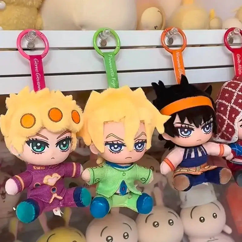 Original Eaki JoJo's Bizarre Adventure Golden Wind Plush Blind Box Mystery Figure Keychain Collectible Toy Gift For Anime Fans