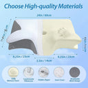 1pc Memory Foam Cervical Pillow for Neck Pain Support