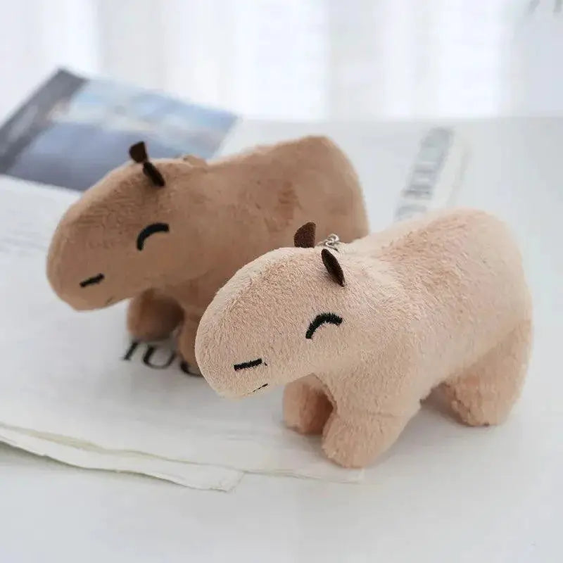 Capybara Plush Toy Keychain Bag Charm Cute Animal Accessory