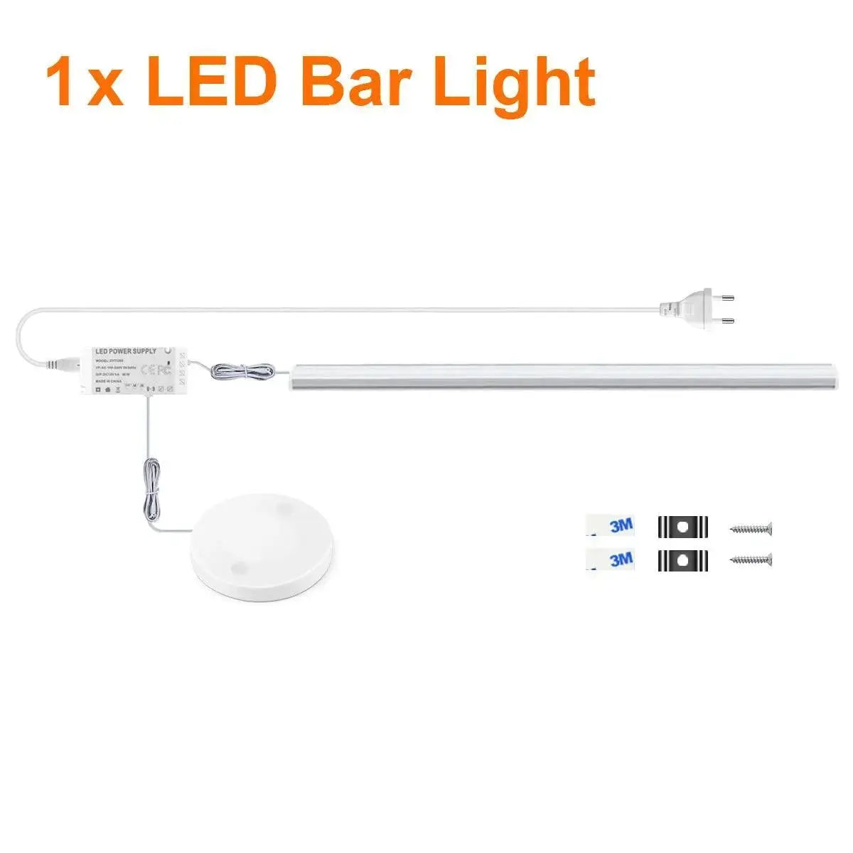 Motion Sensor LED Under Cabinet Light With Wood Hand Scan