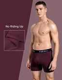 POKARLA 5pcs Men’s Cotton Boxer Shorts Open Fly U Pouch