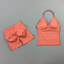 Women Seamless Yoga Set With Tummy Control Shorts