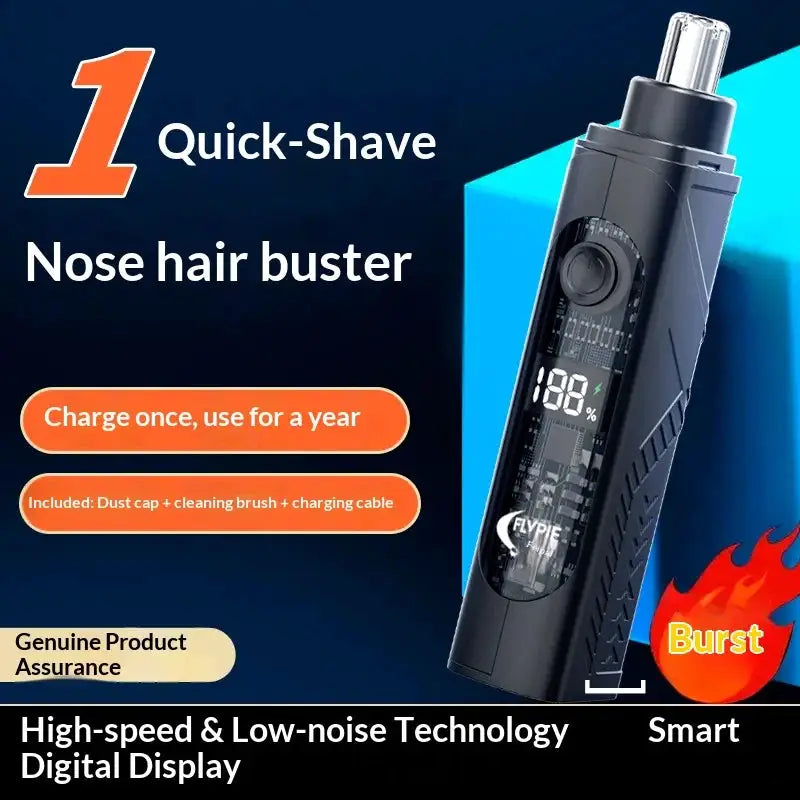 Rechargeable Nasal Trimmer & Facial Shaver for Men – Portable Grooming Device for Nose & Face