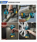 1000N.M Brushless Electric Impact Wrench Cordless Tool