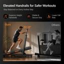 Walking Pad Treadmill With Dual Handle Stair Mode Bluetooth Quiet
