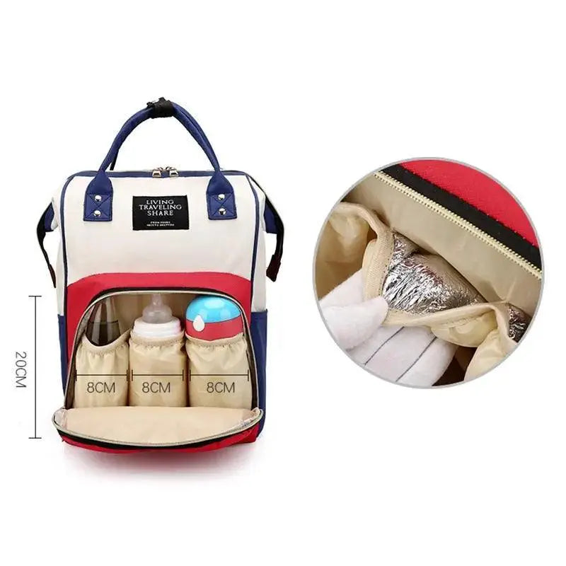 Versatile Waterproof Diaper Backpack For Moms Large Capacity