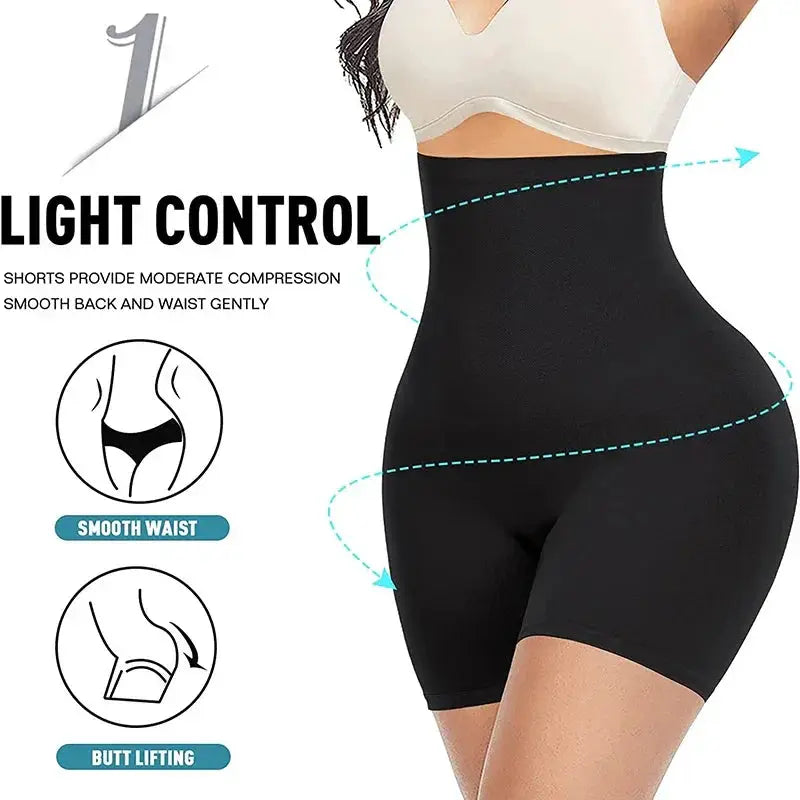 High Waisted Shapewear Shorts For Women Tummy Control