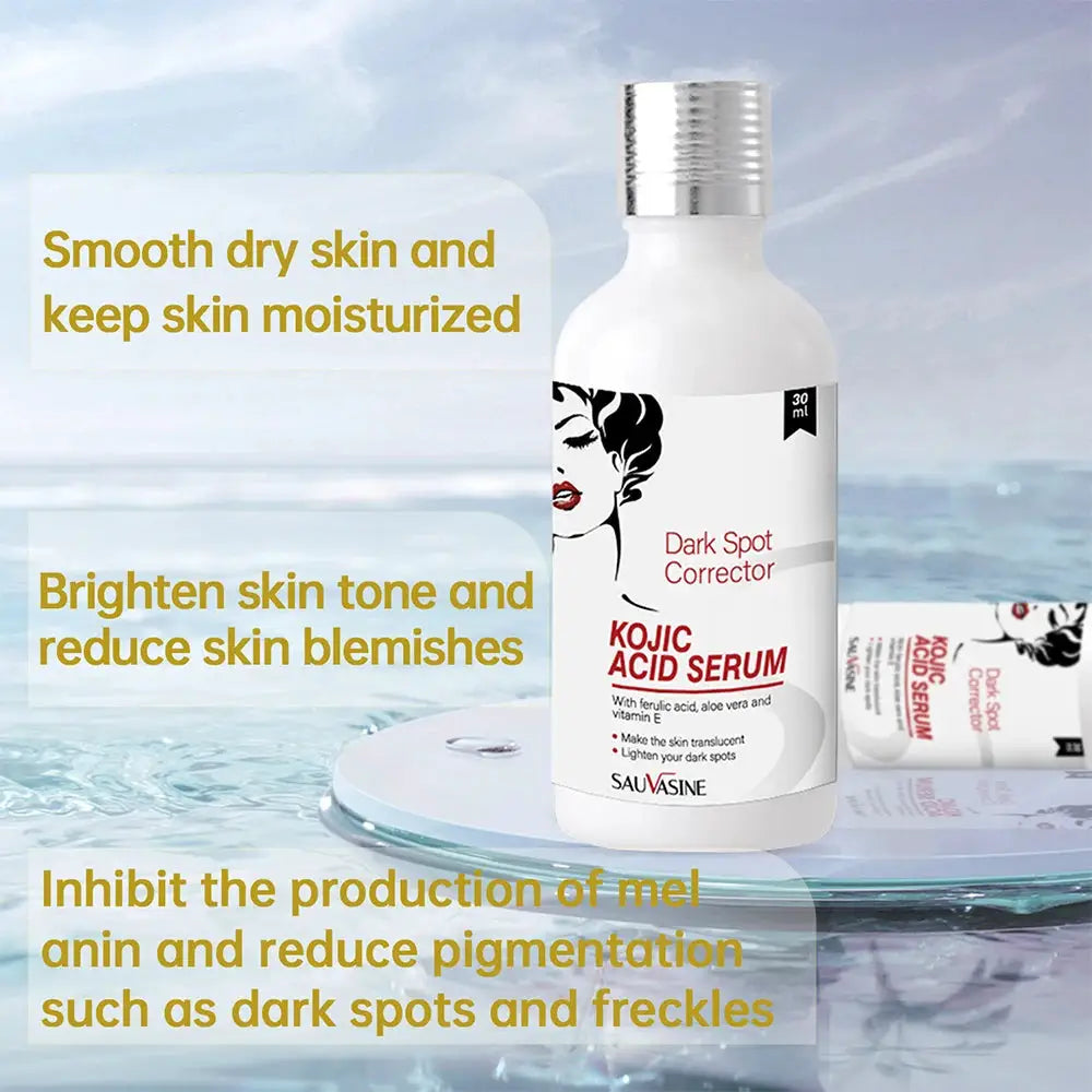 Kojic Acid Whitening Face Cream&Serum Lightening Skin Dark Spots Skin Brightening Firming Facial Moisturizing Cream Clean Soap