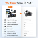 Vantrue Pro S DashCam Channel Waterproof Rear Camera Voice