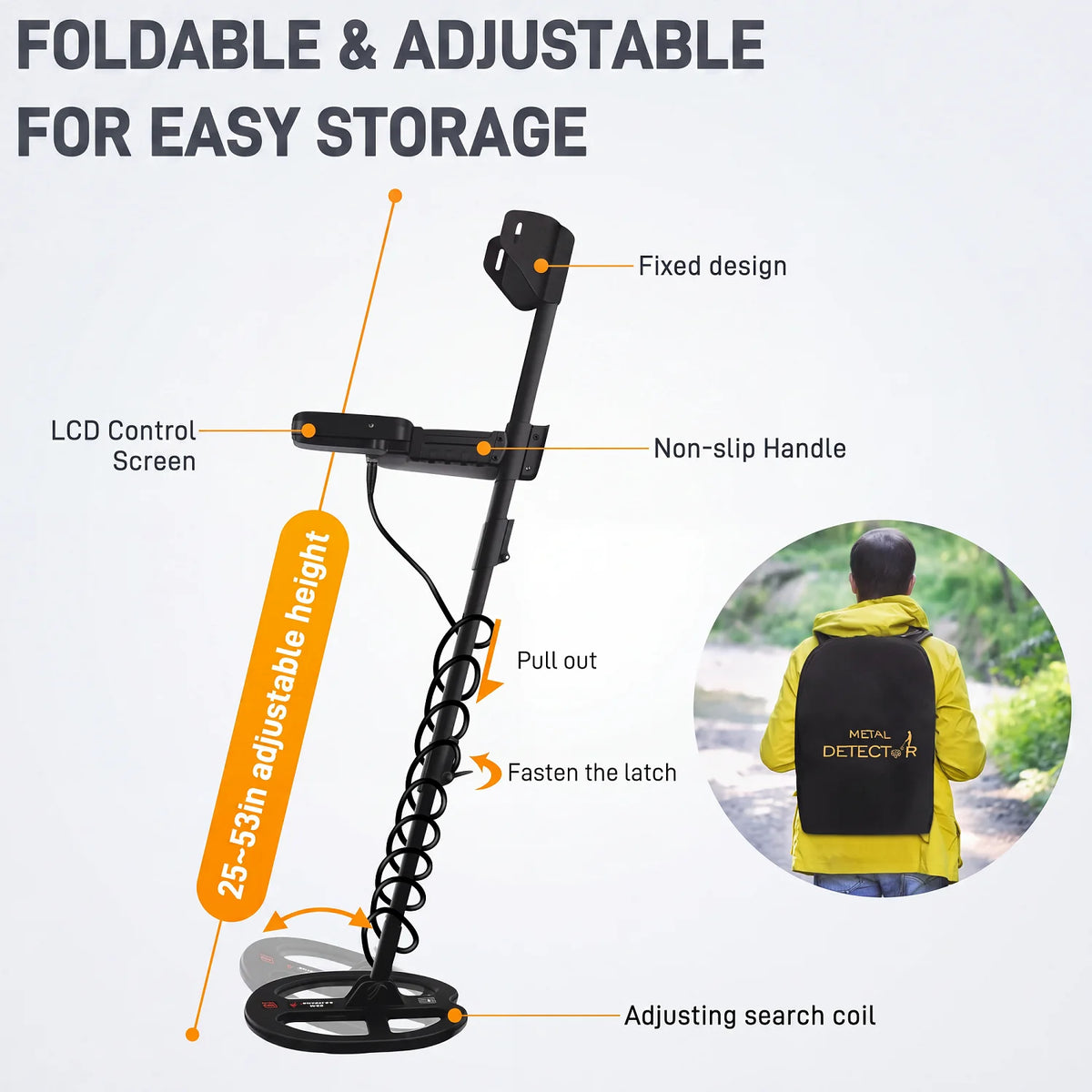 Diho Metal Detector Adults Professional