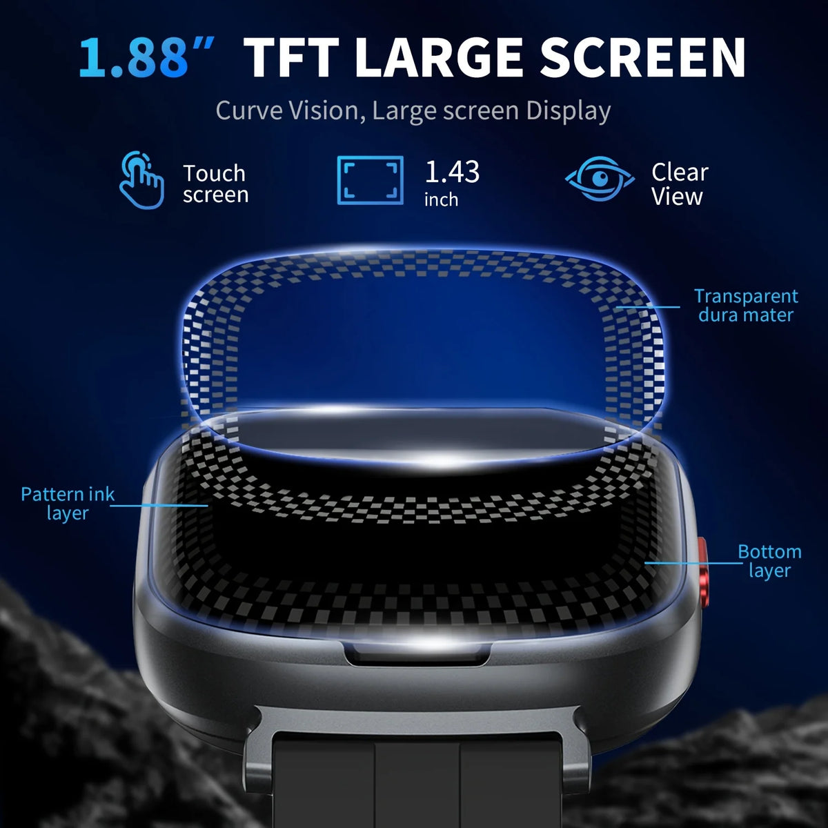 Smartwatch Built-in Headphones Inch
