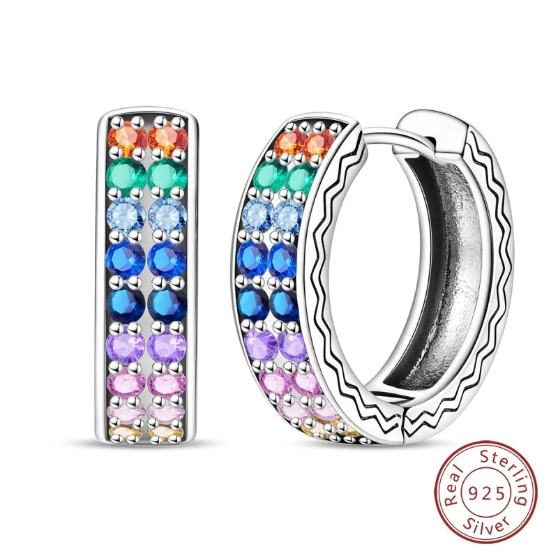 Sterling Silver Colorful Butterfly Dragonfly