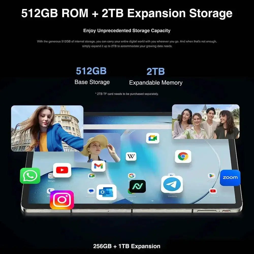 Doogee T30 Max 12.4 Inch 4K Tablet 20GB RAM 512GB Storage