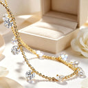 Moissanite Station Pendant Necklace