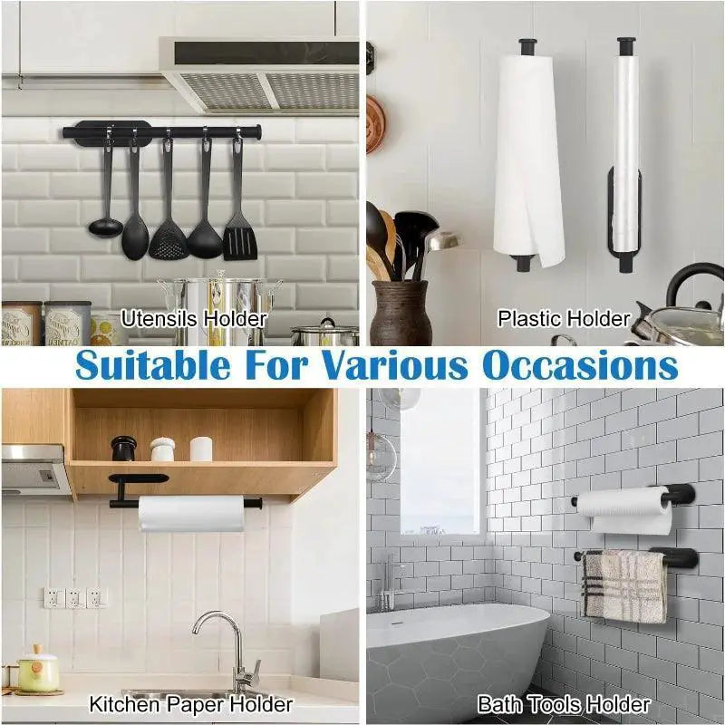Stainless Steel Paper Towel Holder Easy Install Rustproof