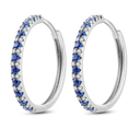 Silver Plated Cubic Zircon Geometric