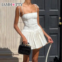 IAMHOTTY White Corset Dress for Women