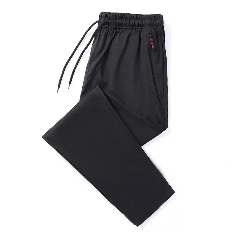 Men's Casual Pants Straight Slim Fit Elastic Waist Jogger - OurLum.com