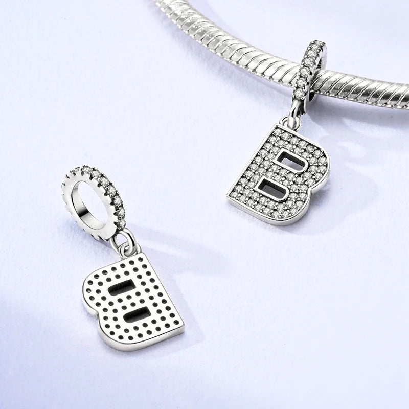 A-z Letter Charm Beads Pendant