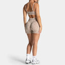 Leopard Print Yoga Set Women Butt Lift High Waist