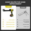 Drip-Free Caulking Gun with LED Light