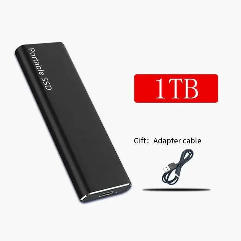 Portable SSD External Hard Drive Fast Storage For Laptop Mac