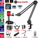 4K Electronic Digital Microscope for PCB Soldering/Phone Repair, HDMI USB IMX678 Chip Industrial Camera with Software/150X Lens