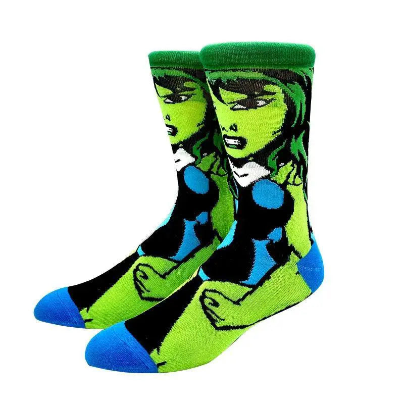 Couples Anime Knee High Socks Hip Hop Harajuku Lum Design