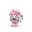 Halloween Skull Charm Bead Sterling