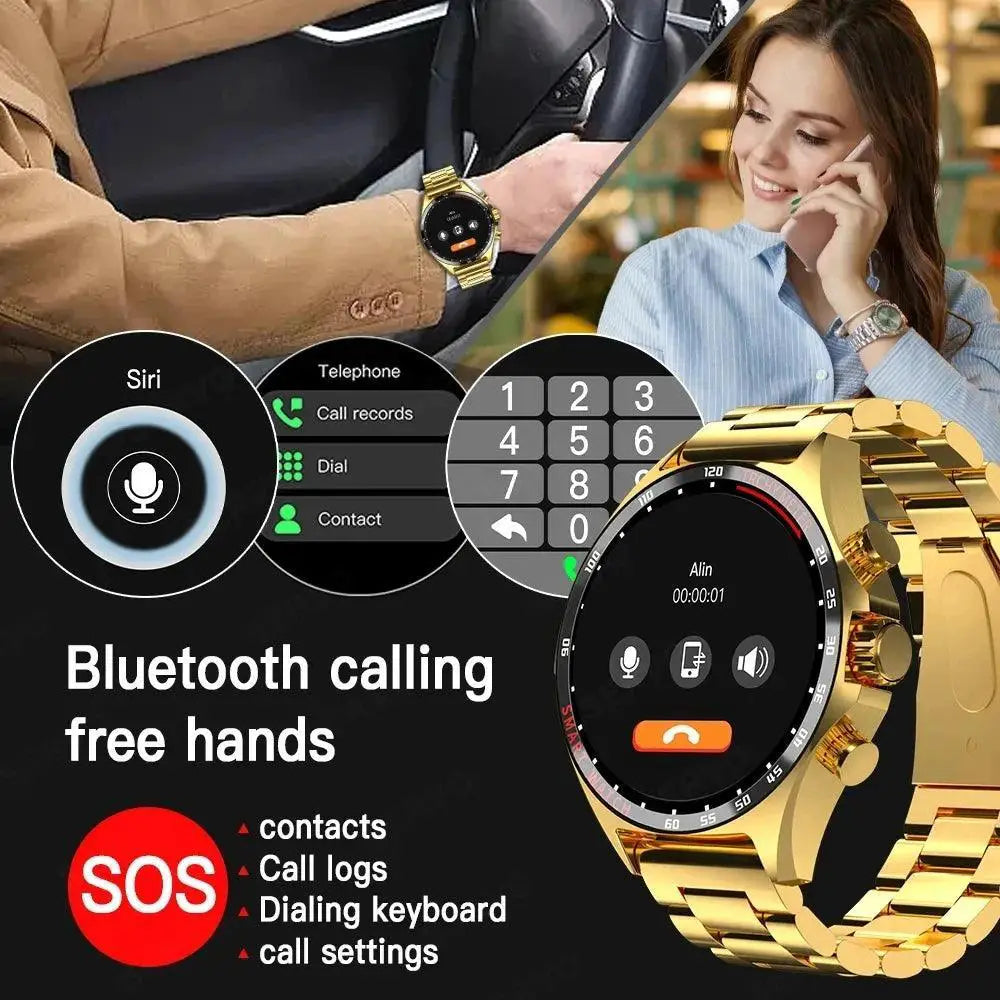 Men's Adventure Smartwatch GPS Health Monitor Bluetooth Call