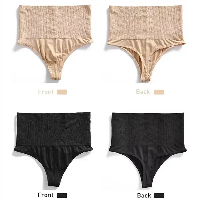 Tummy Control Seamless Thong Shapewear 2Pc Set Body Shaper
