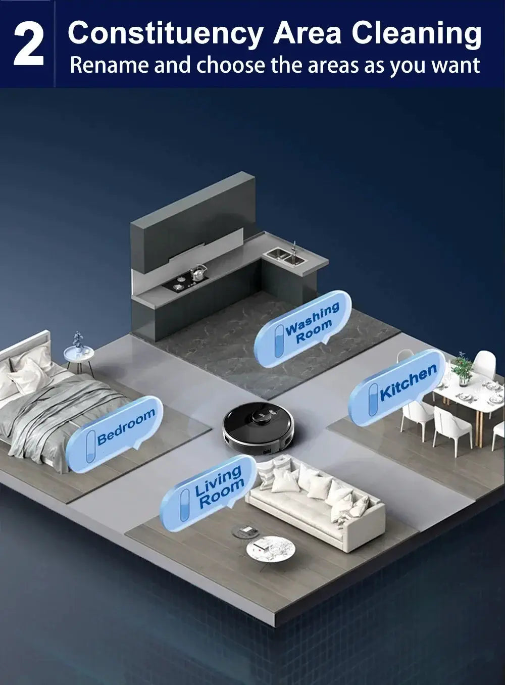 Self Emptying Robot Vacuum for Homes — product view 19