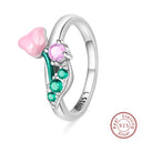 Ring Sterling Silver Star Moon