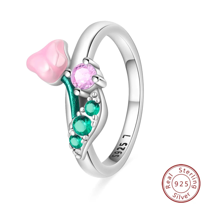 Ring Sterling Silver Star Moon