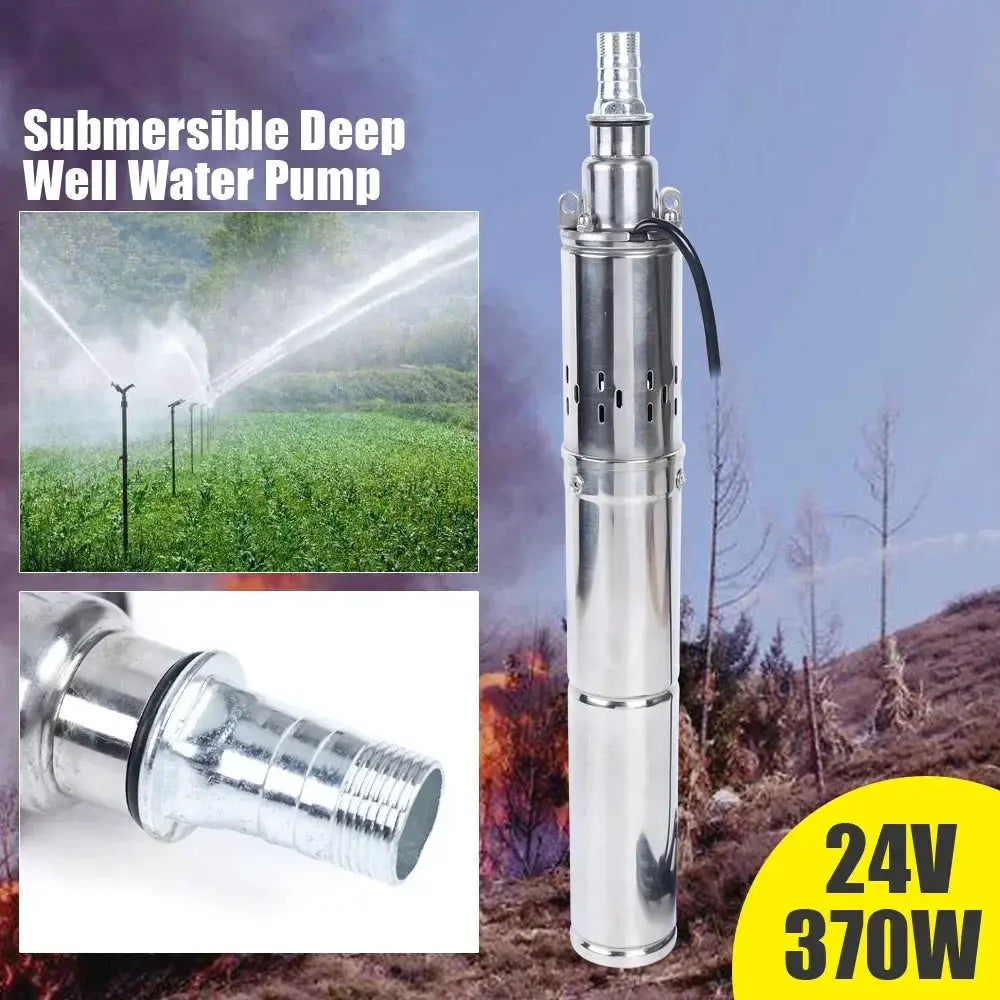 Solar Water Pump 24V 370W Submersible Stainless Steel Pump