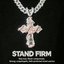 Thorn Cross Pendant Two-tone Rose